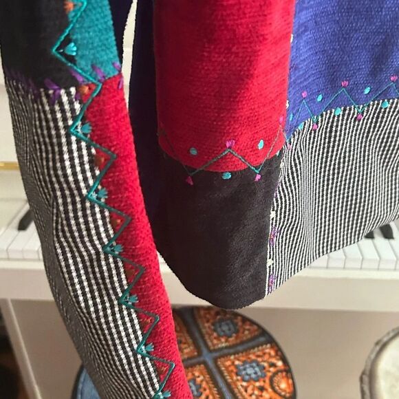 Koret Petites Multicolor Patchwork Blazer M - Picture 11 of 16